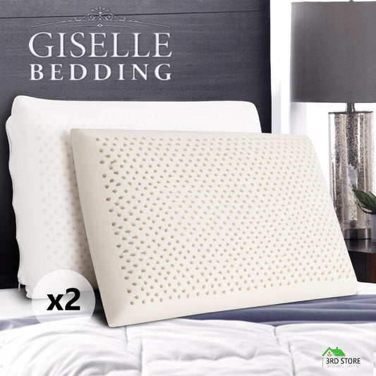 Giselle Bedding Set of 2 Natural Latex Pillow