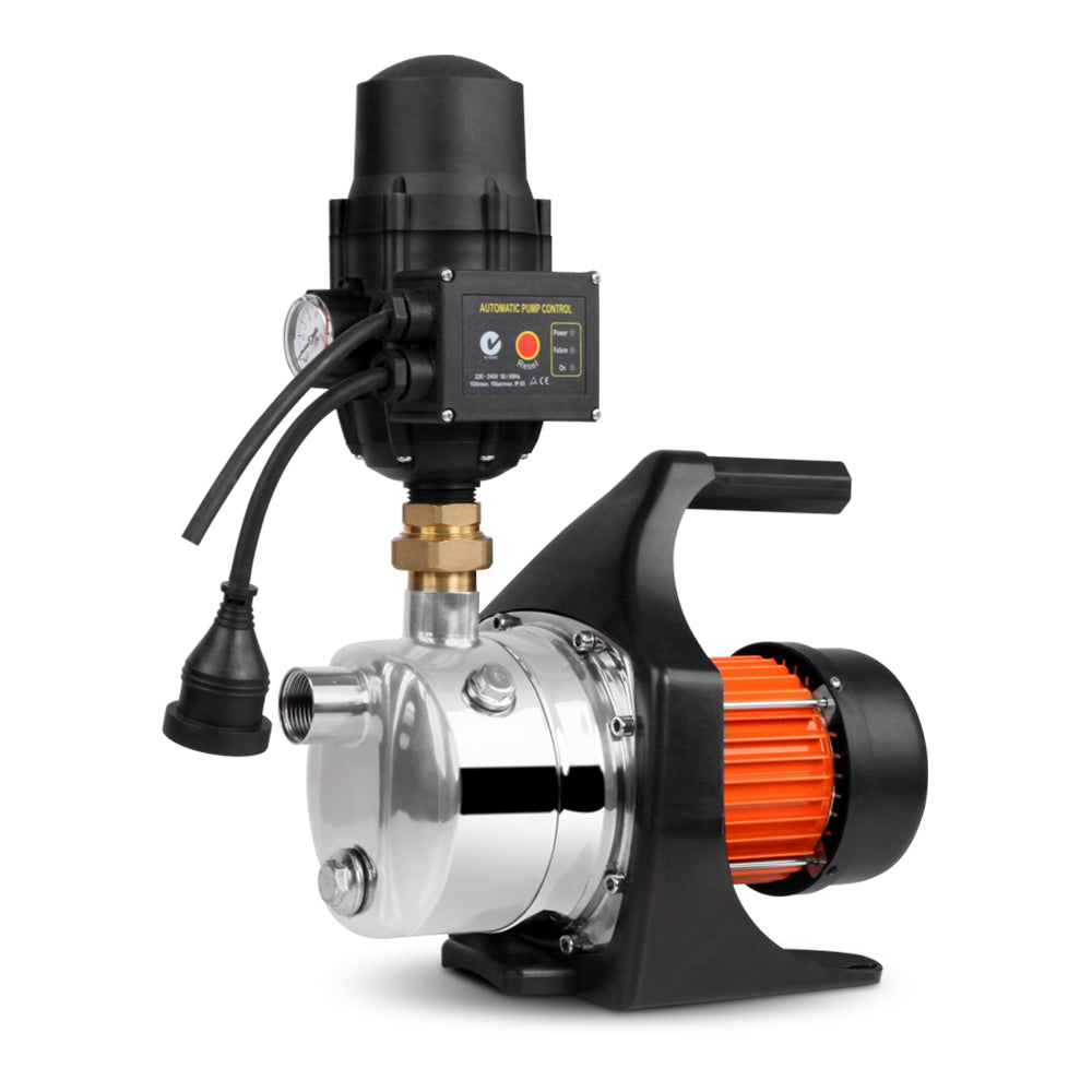 Giantz Garden Water Pump High Pressure 1500W Tank Rain Farm Irrigation House Black