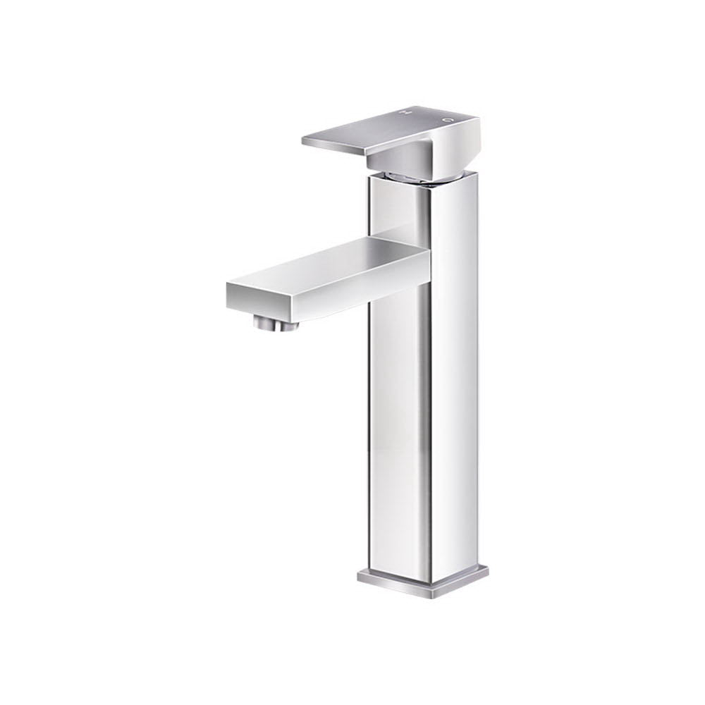 Cefito Bathroom Basin Mixer Tap Square Tall Faucet Vanity Laundry Chrome