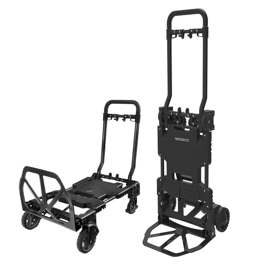 Taipan 65-125KG Foldable Trolley Cart Aluminium 2-In-1 Design Adjustable