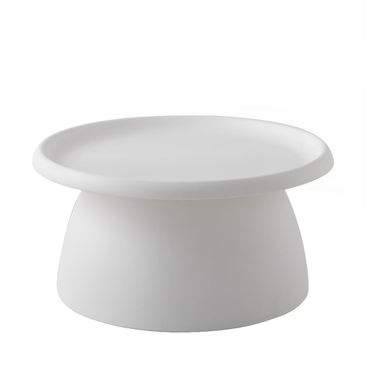 ArtissIn Coffee Table Mushroom Nordic Round Large Side Table 70CM White