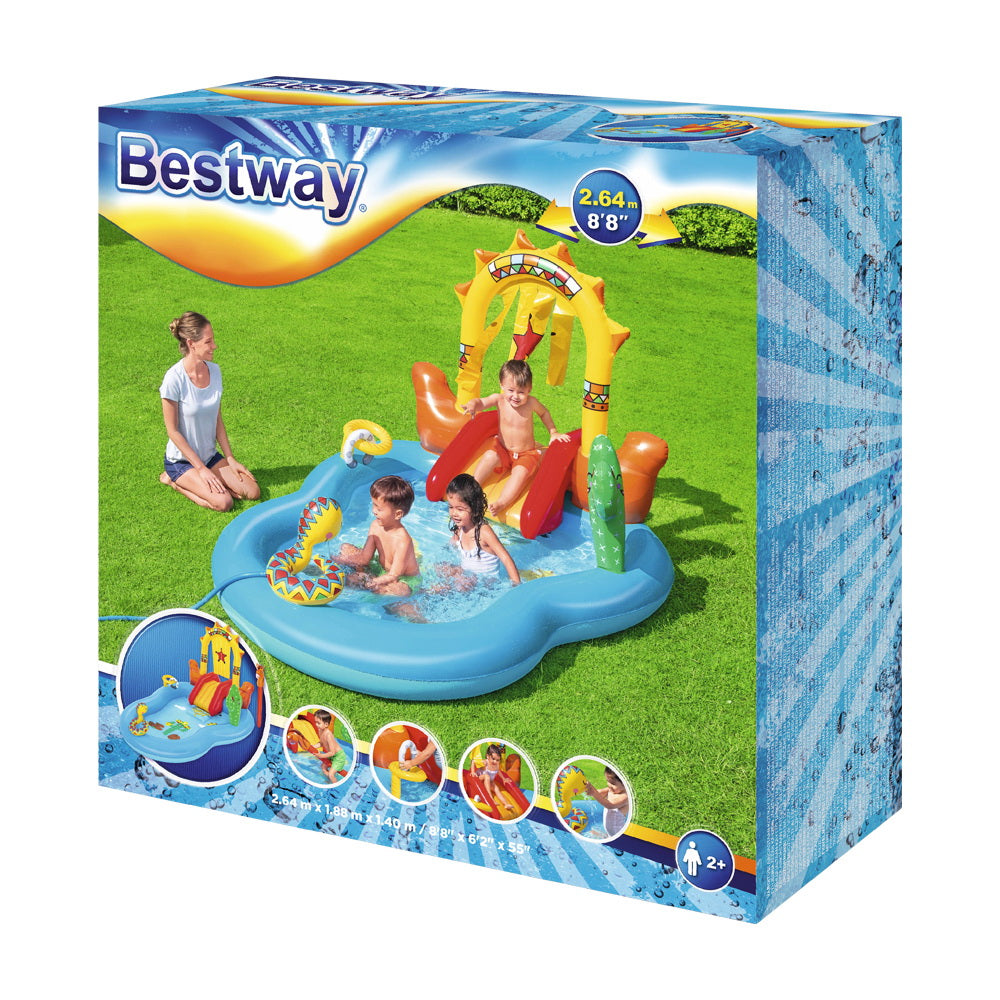 Bestway Swimming Pool Above Ground Inflatable Kids Play Wild West Pools Toy Game