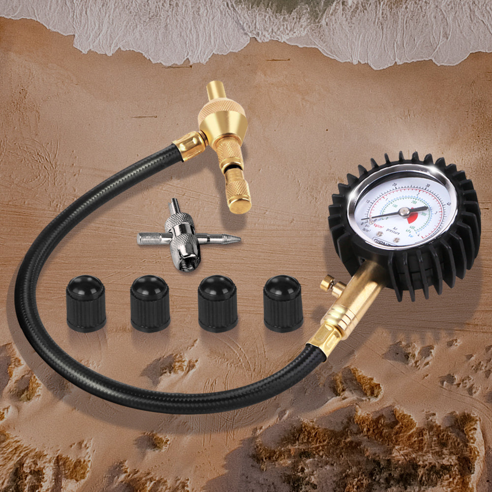 Giantz Rapid Tyre Air Deflator 4X4 4WD with Pressure Gauge Valve Tool