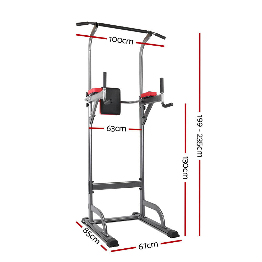 Everfit Power Tower 4-IN-1 Multi-Function Station Fitness Gym Equipment