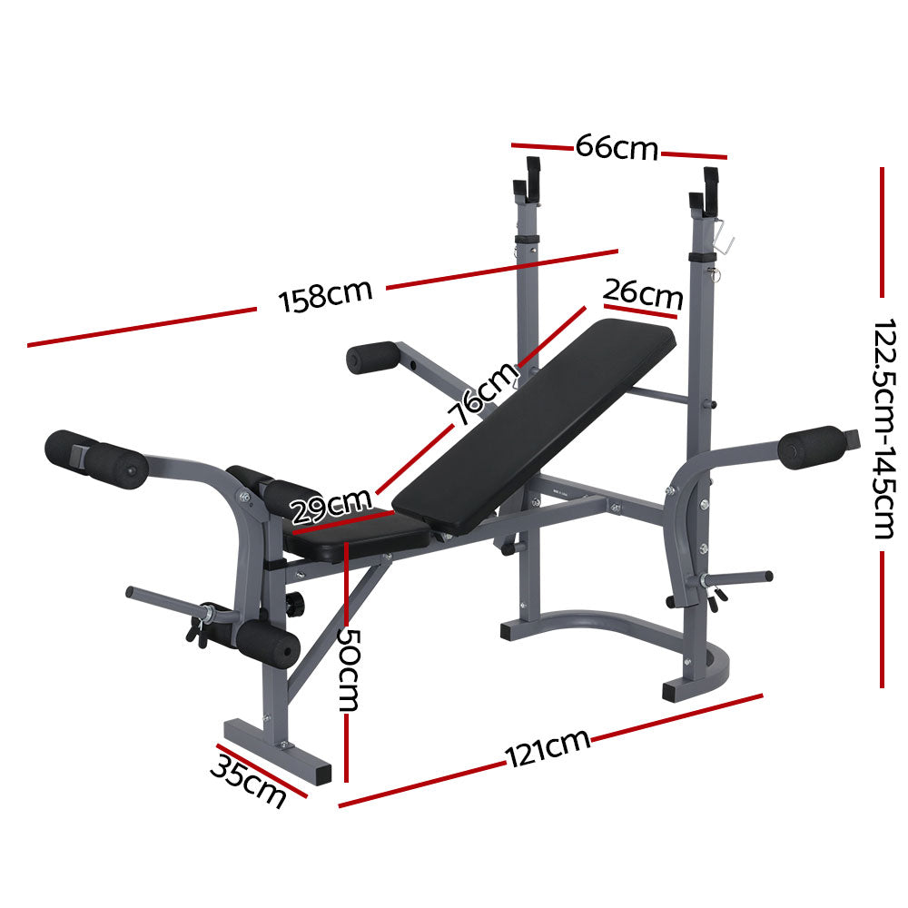 Everfit Weight Bench Press 8In1 Multi-Function Power Station Gym Equipment