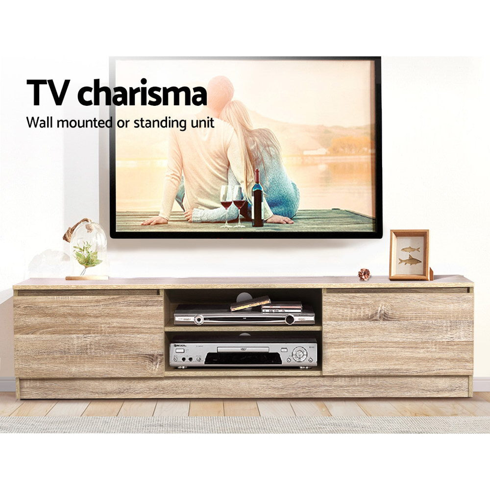 Artiss 160CM TV Stand Entertainment Unit Lowline Storage Cabinet Wooden