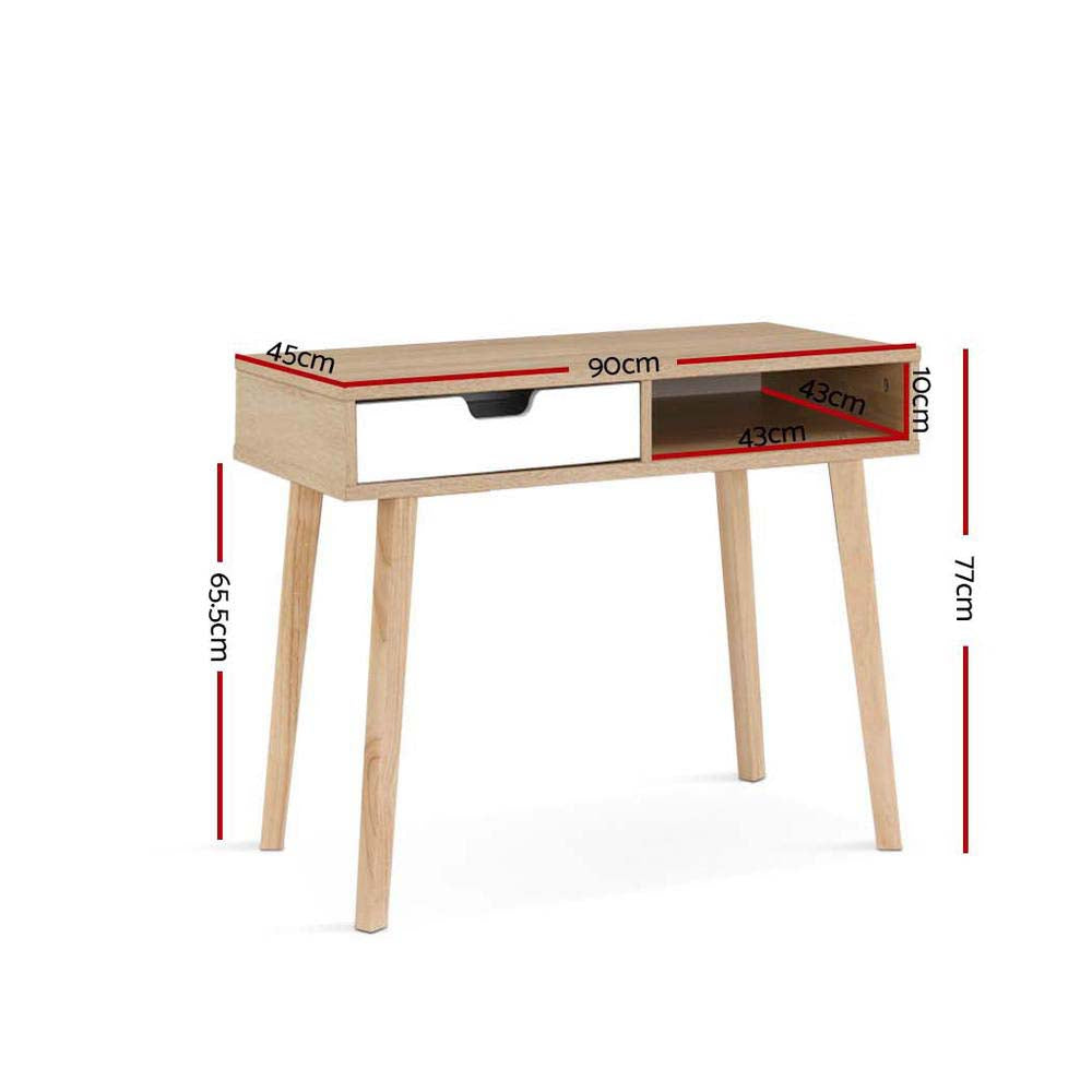 Artiss 2 Drawer Wood Computer Desk