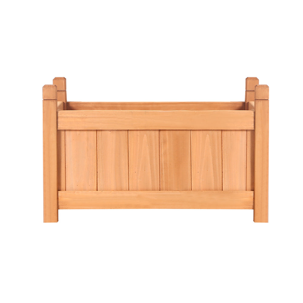 Greenfingers Garden Bed Raised Wooden Planter Box Vegetables 60x30x33cm