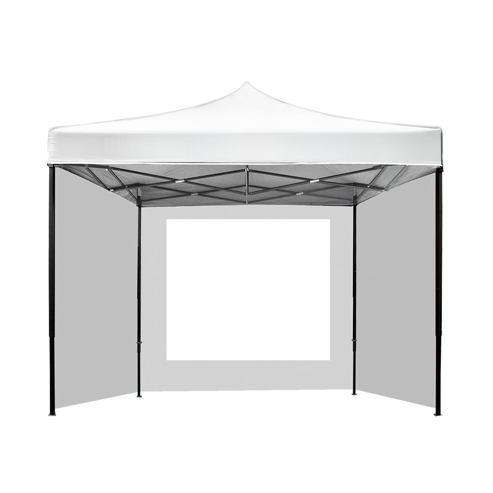 Instahut Gazebo Pop Up Marquee 3x3 Folding Wedding Tent Gazebos Shade White