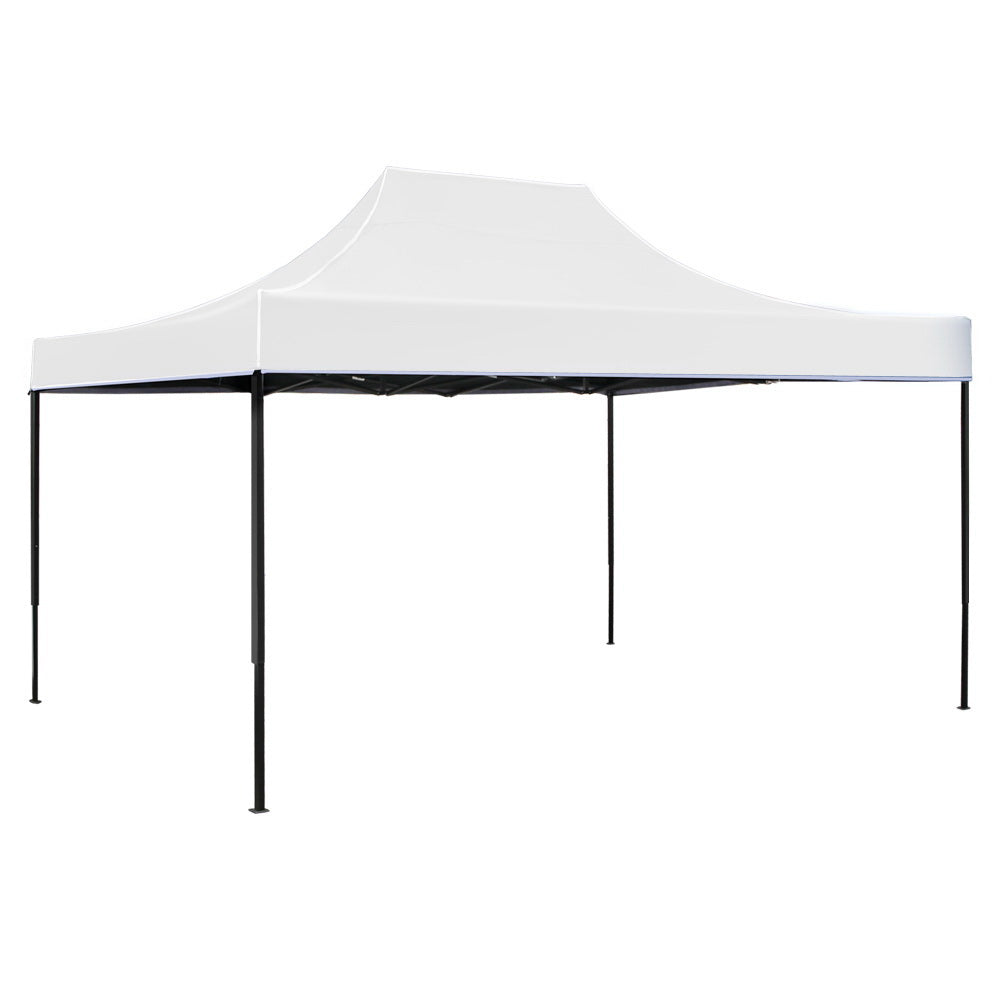 Instahut Gazebo Pop Up Marquee 3x4.5 Outdoor Tent Folding Wedding Gazebos White