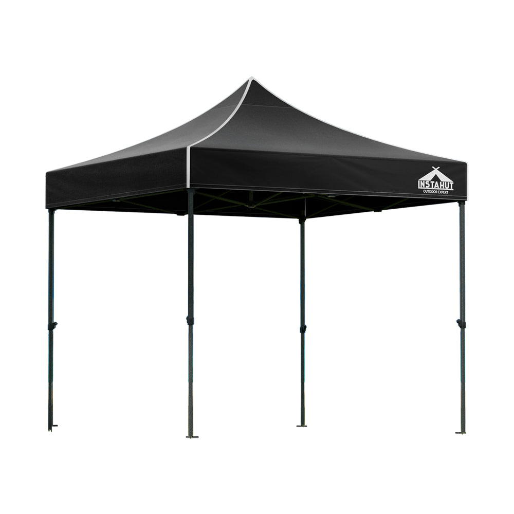 Instahut Gazebo Pop Up Marquee 3x3 Outdoor Wedding Base Pod Kit Black