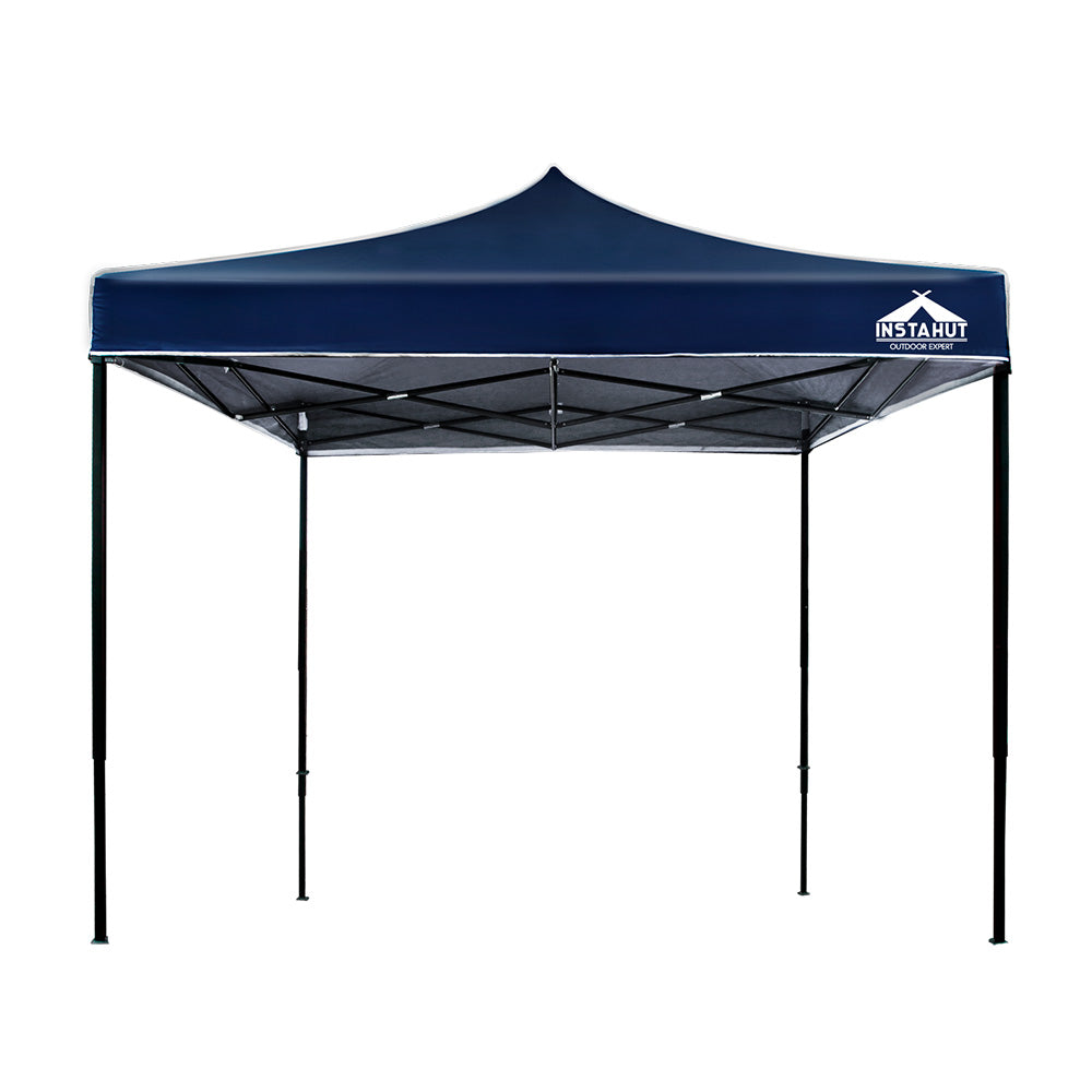 Instahut Gazebo Pop Up Marquee 3x3 Outdoor Wedding Base Pod Kit Navy