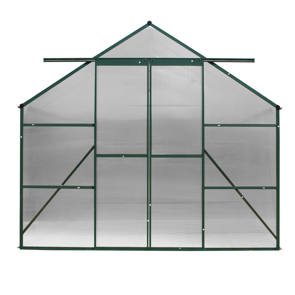 Greenfingers Aluminium Greenhouse Polycarbonate Green House Garden Shed 5.1x2.44M