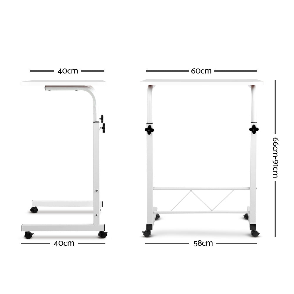 Artiss Laptop Table Desk Portable - White