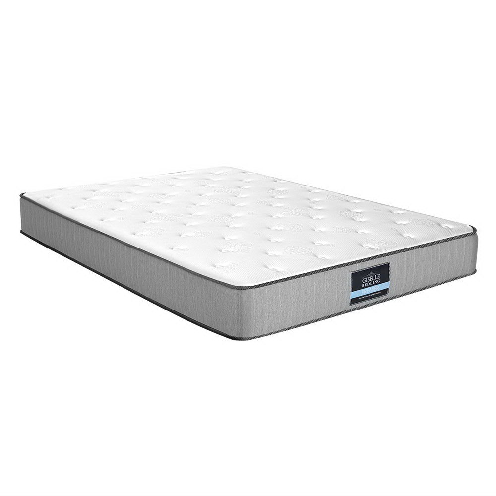 Giselle Bedding Queen Mattress Extra Firm Pocket Spring Foam Super Firm 23cm