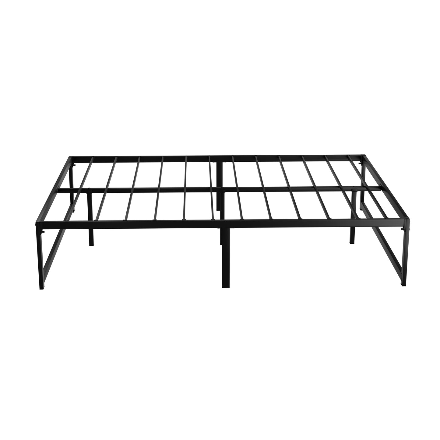 Artiss Bed Frame Metal Platform Double Size Bed Base Mattress Black TINO