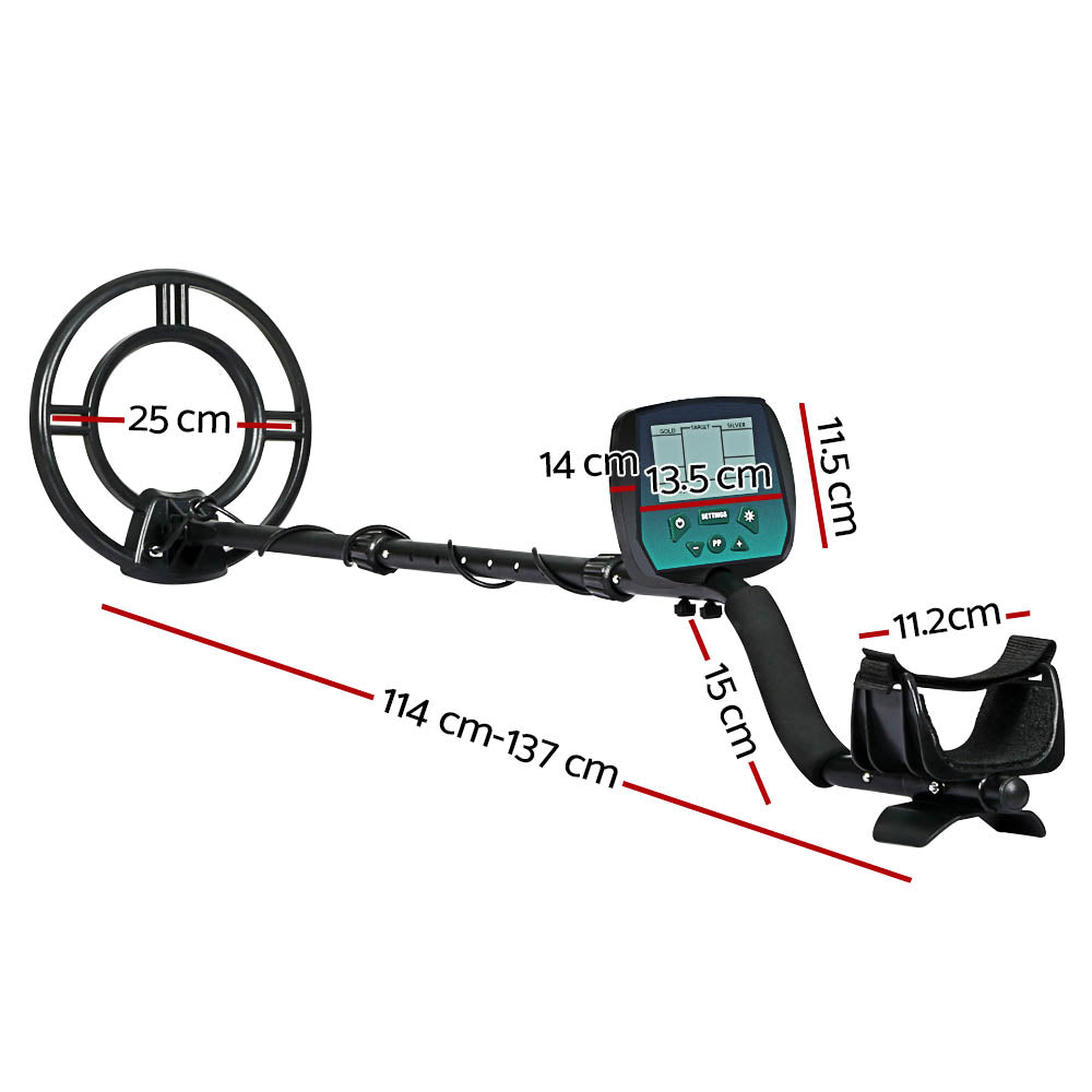 Metal Detector Deep Sensitive Waterproof Searching Treasure LCD 240mm