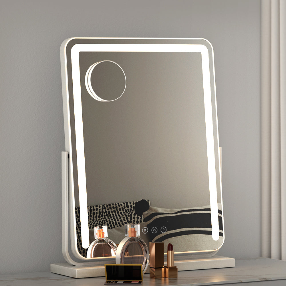 Embellir Makeup Mirror with Lights Hollywood Vanity LED Mirrors White 40X50CM