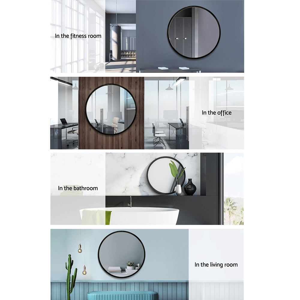 Embellir 70cm Round Wall Mirror Bathroom Makeup Mirror