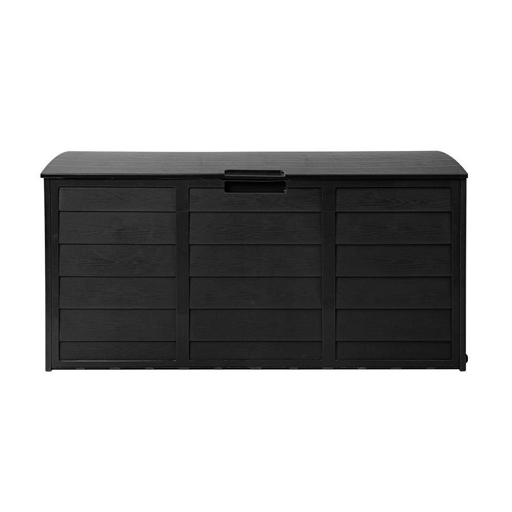 Gardeon 290L Outdoor Storage Box - All Black