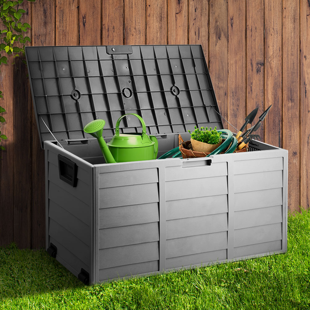 Gardeon 290L Outdoor Storage Box - Black