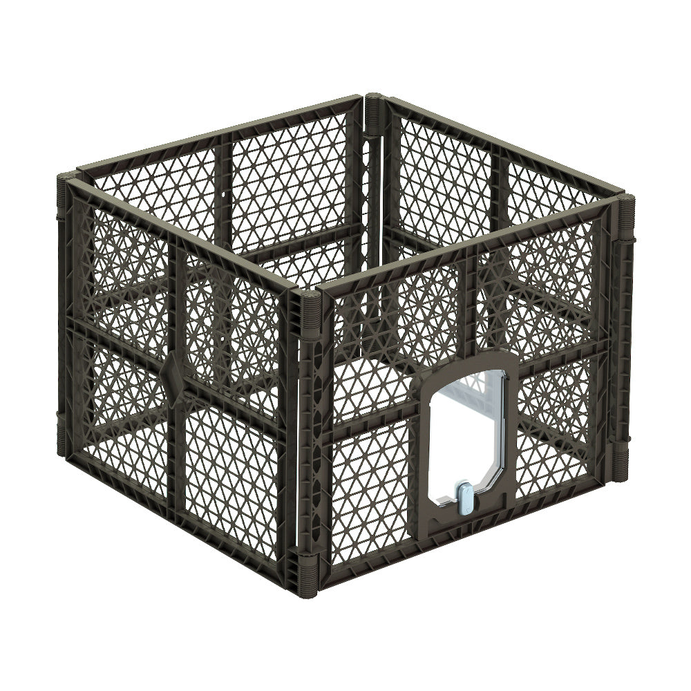 i.Pet Pet Dog Playpen Enclosure 4 Panel Fence Puppy Cage Plastic Play Pen Fold