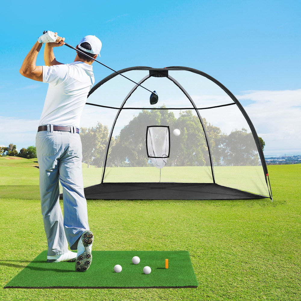 Everfit 3.5M Golf Practice Net with Driving Mat Training Target Hitting Mat