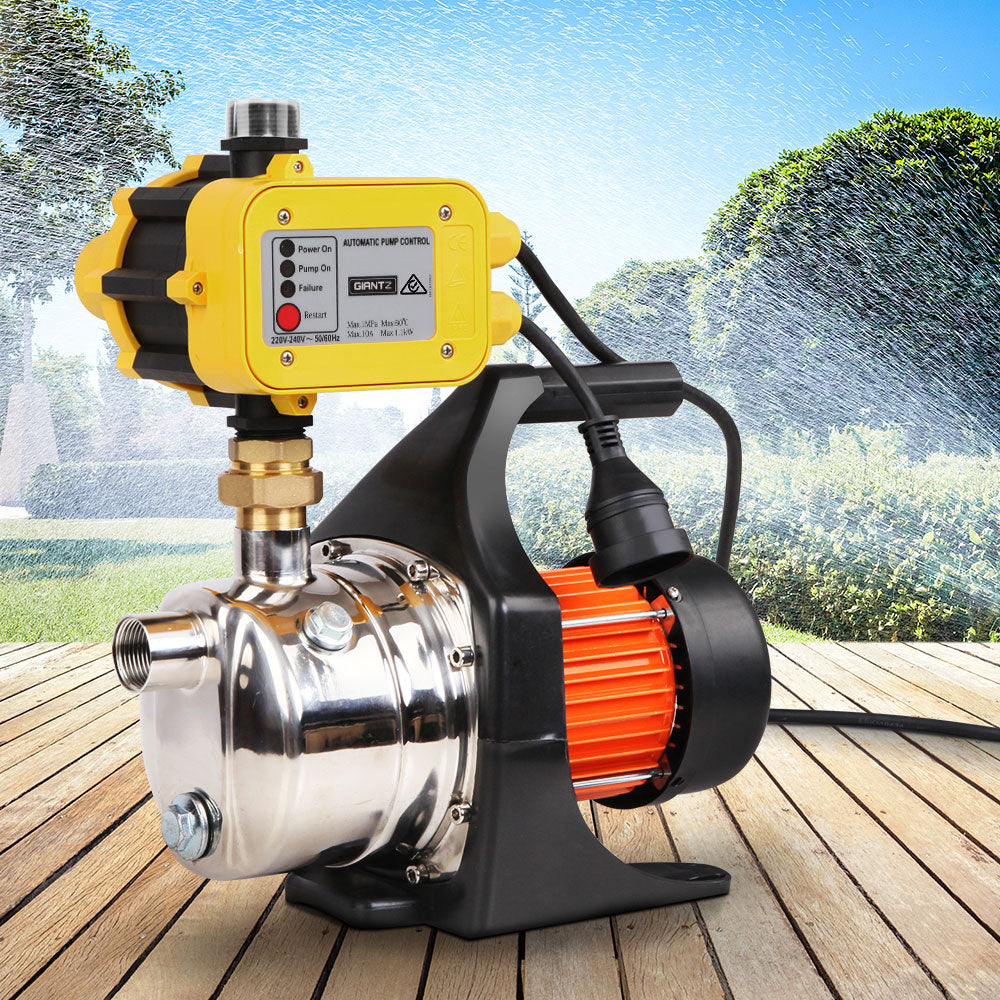 Giantz 1500W High Pressure Garden Water Pump with Auto Controller