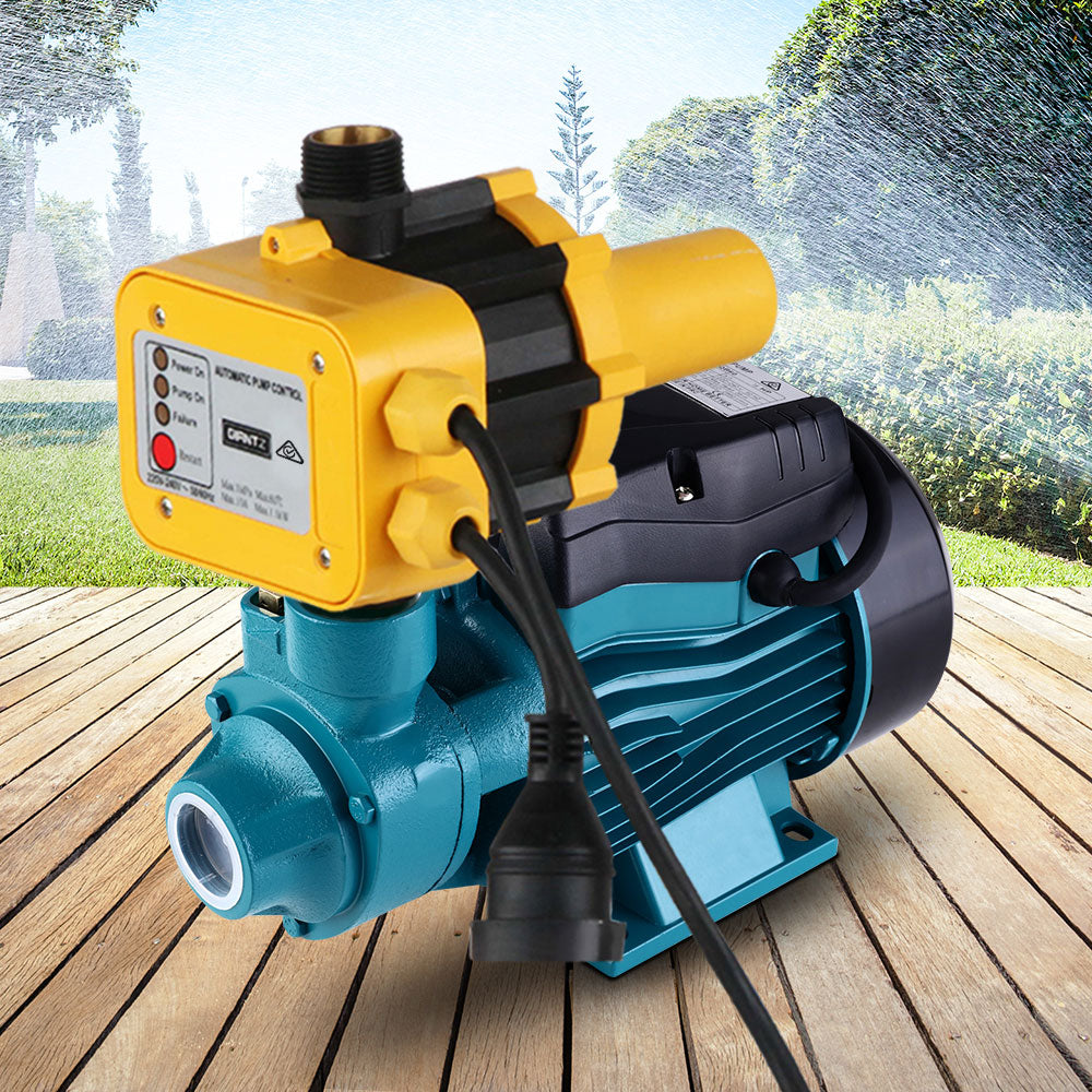 Auto Peripheral Water Pump Clean Electric Garden Farm Rain Tank Irrigation QB60 Yellow