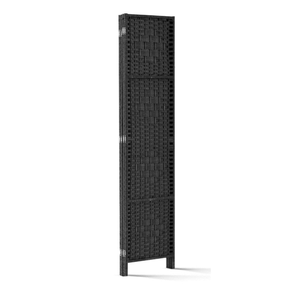 Artiss 4 Panel Room Divider Screen Privacy Timber Foldable Dividers Stand Black