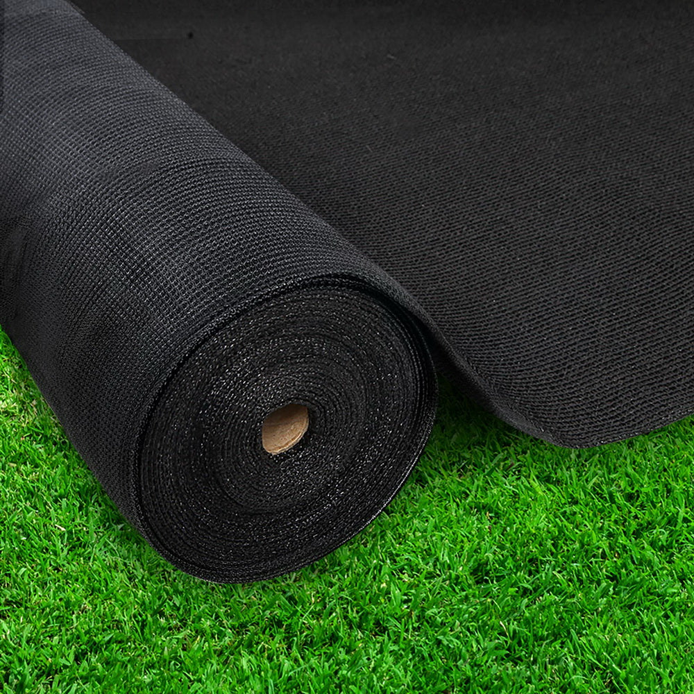 Instahut 3.66x30m 30% UV Shade Cloth Shadecloth Sail Garden Mesh Roll Outdoor Black