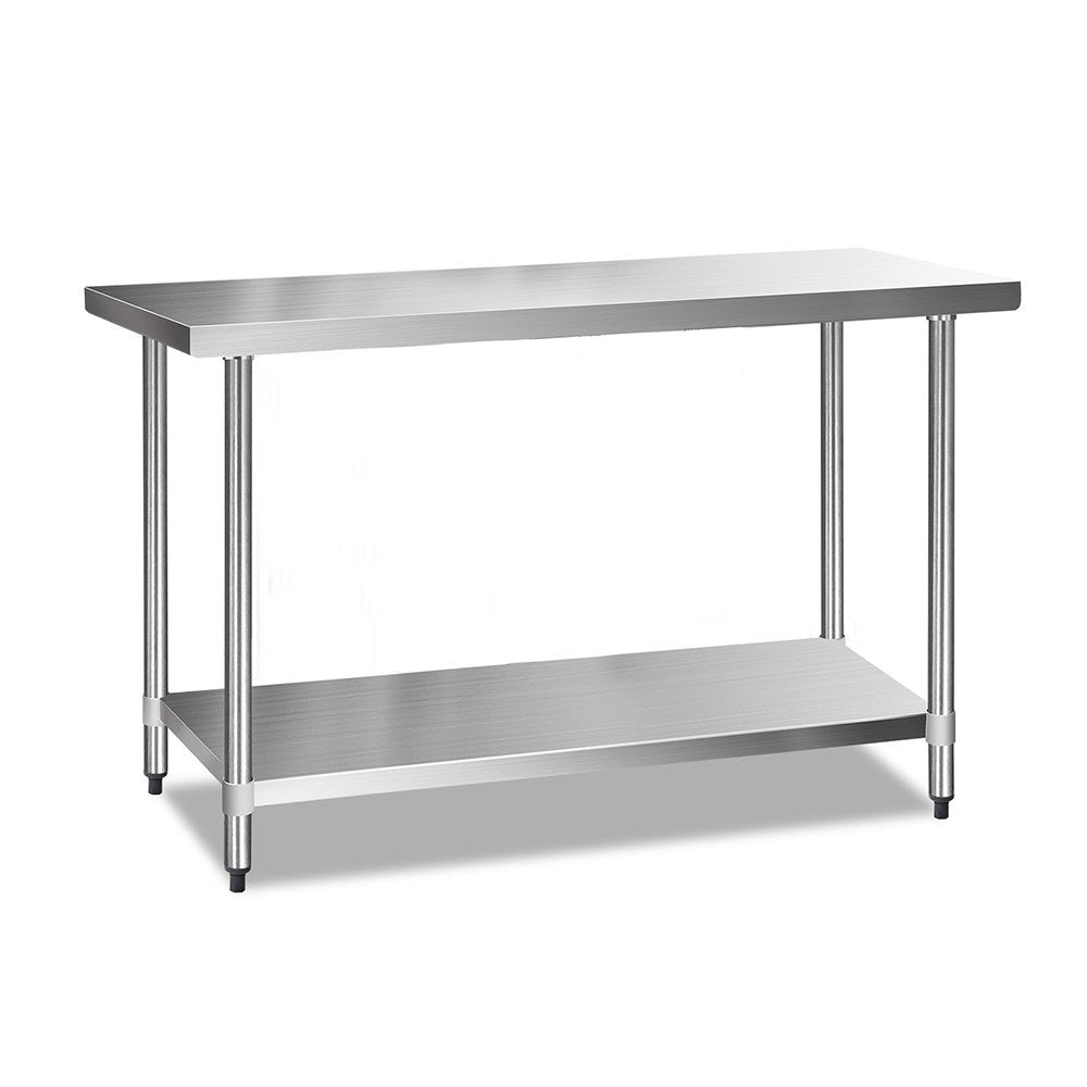 Cefito 610 x 1524mm Commercial Stainless Steel Kitchen Bench