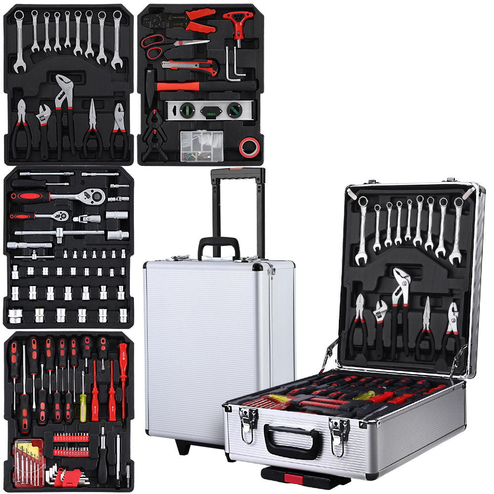 786pcs Tool Kit Trolley Case Mechanics Box Toolbox Portable DIY Set SL