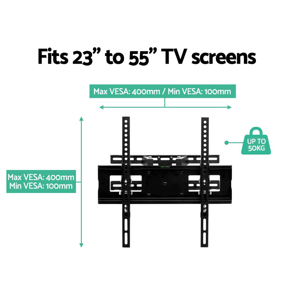 Artiss TV Wall Mount Bracket Tilt Swivel Full Motion Flat Slim LED LCD 23 32 42 50 55 inch