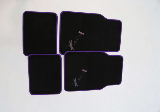 DRAGONFLY 4-Piece Car Mat - PURPLE