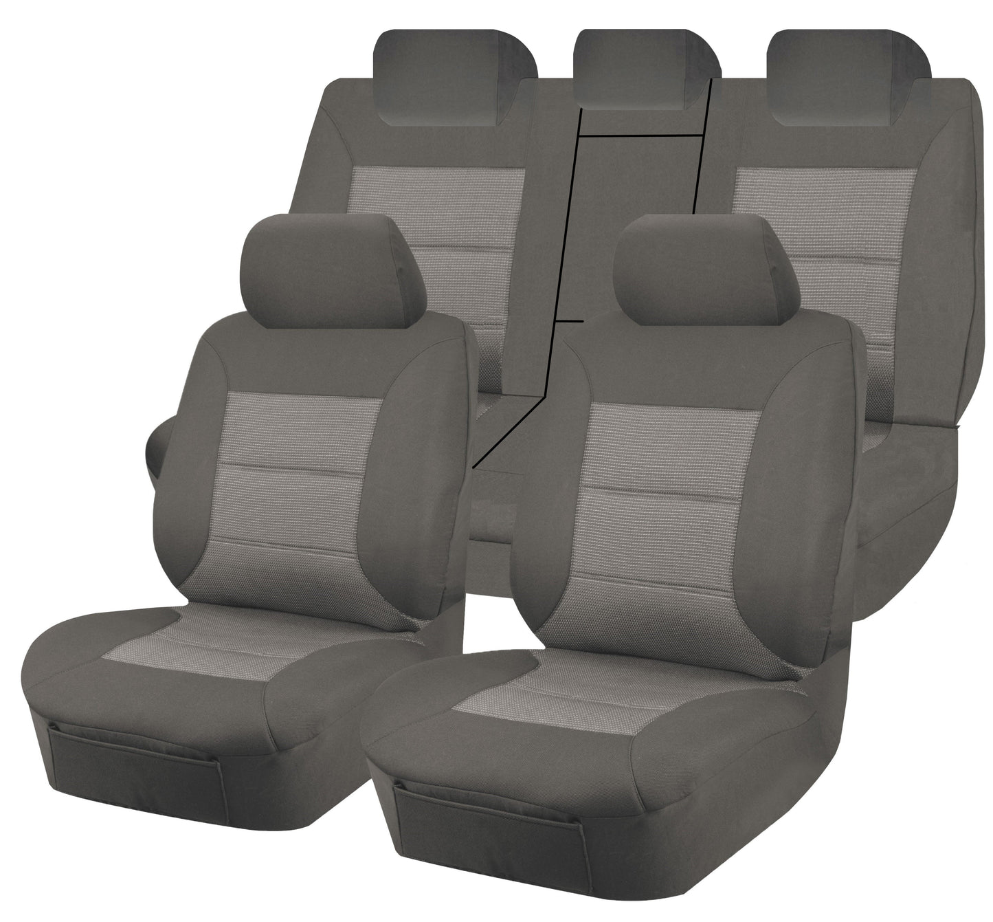 Premium Jacquard Seat Covers - For Mazda Cx5 Ke-Keii Series Maxx Sport/Grand Touring/Akera 4X4 Suv/Wagon (2012-2017)