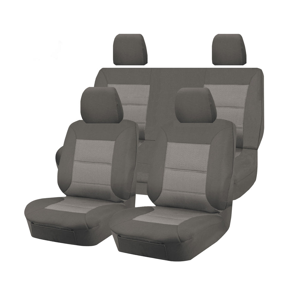 Premium Jacquard Seat Covers - For Nissan Frontier D22 Series Dual Cab (2007-2015)