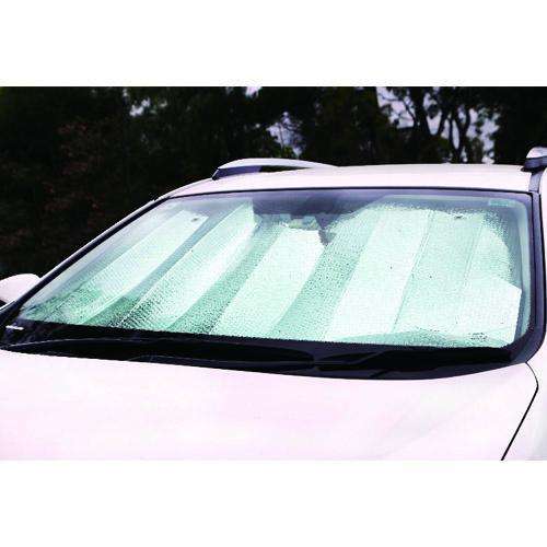 Premium Sun Shade - Large [150cm x 70cm] - White/Silver