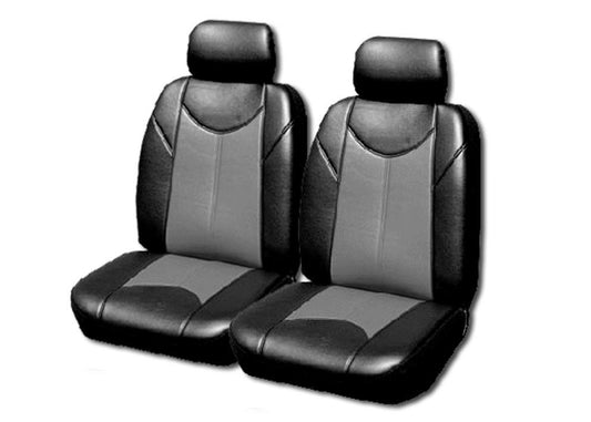 Leather Look Car Seat Covers For Mazda Bt-50 Single Cab - 2011-2020 | Grey