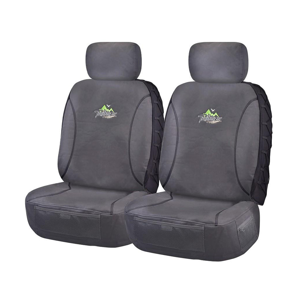 Seat Covers for HOLDEN RODEO/COLORADO RA-RC SERIES 03/2003 ? 05/2012 SINGLE / DUAL CAB CHASSIS FRONT 2X BUCKETS CHARCOAL TRAILBLAZER