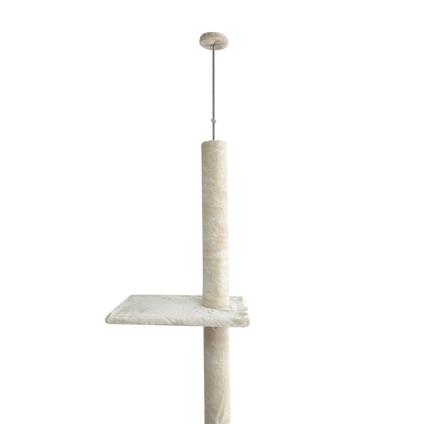 4Paws Cat Tree Scratching Post House Furniture Bed Luxury Plush Play 230cm - Beige