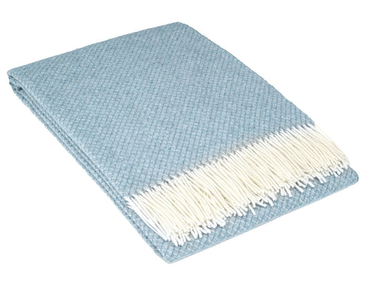 Chiswick Throw - Merino Wool/Cashmere - Blue