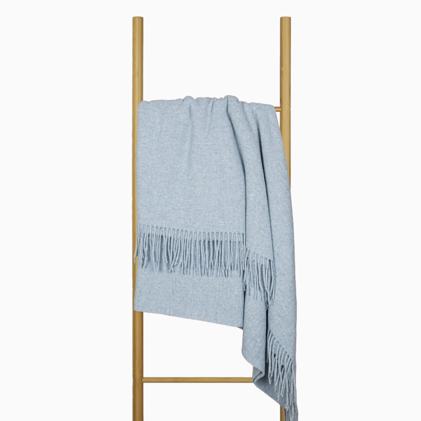 Oxford Throw - Merino Wool Blend - Sky Blue