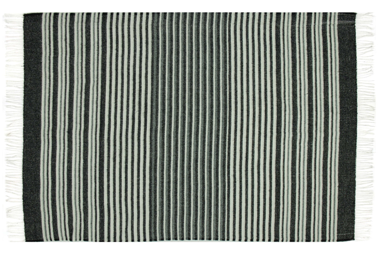 Richmond Throw - Reclaimed Wool Blend - Monochrome