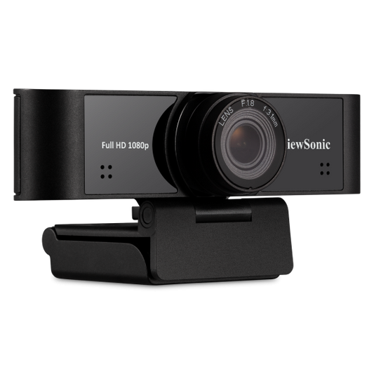 VIEWSONIC 1080p ultra-wide USB camera with built-in microphones compatible - Windows and Mac