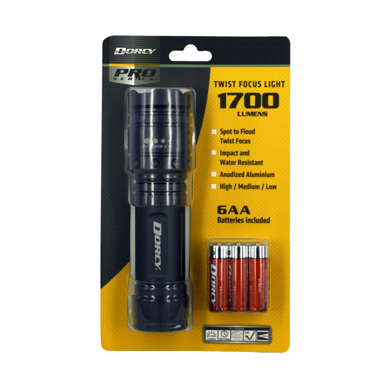 DORCY 1700 Lumen Twist Torch