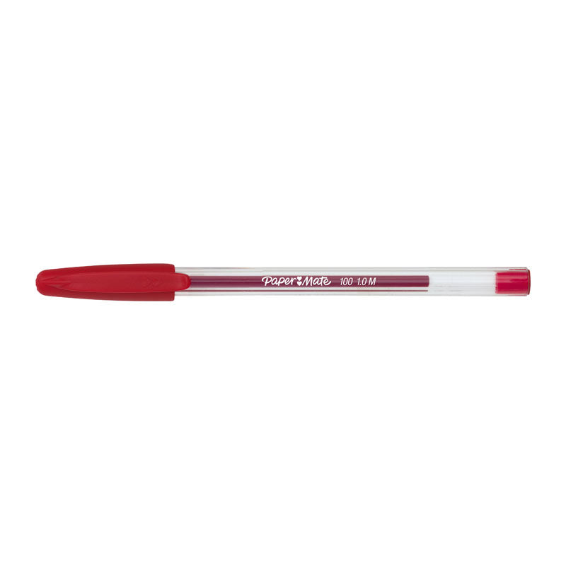 PAPER MATE InkJoy 100ST Ball Pen Red Box of 12