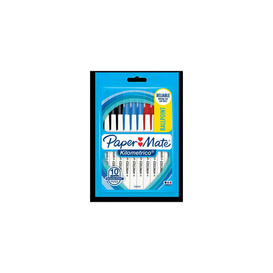 PAPER MATE Kilometrico Assorted Pack 10 Box12