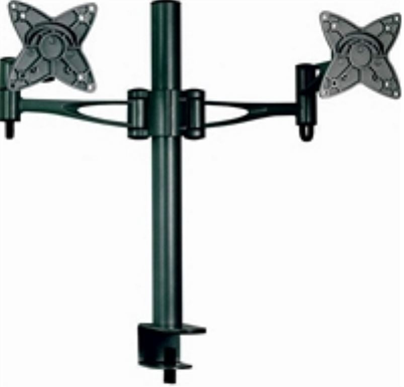 Astrotek Dual Monitor Arm Desk Mount Stand 36cm for 2 LCD Displays 21.5' 22' 23.6' 24' 27' 15kg 30° tilt 180° swivel 360° rotate VESA 75x75 100x100