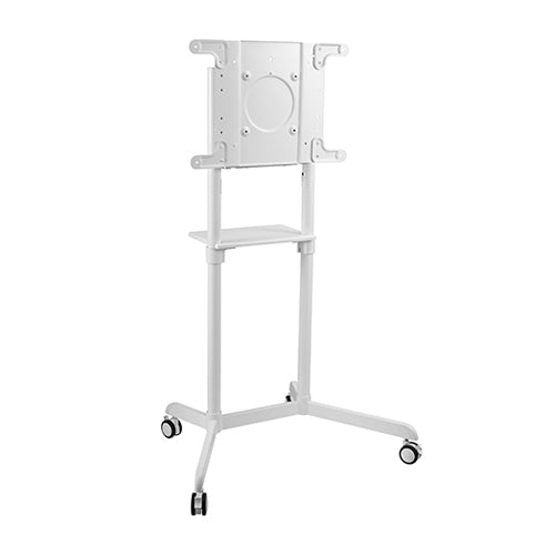 BRATECK Rotating Mobile Stand for Interactive Display Fit 37'-70' Up to 70Kg - White VESA 200x200,400x200,300x300,600x200,350x350,400x400,600x400